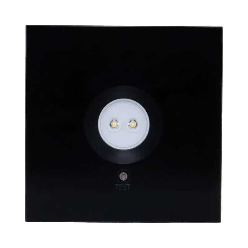 Ion Industries Noodverlichting | 3W 5000K 510Lm 10m | Opbouw Vierkant Zwart