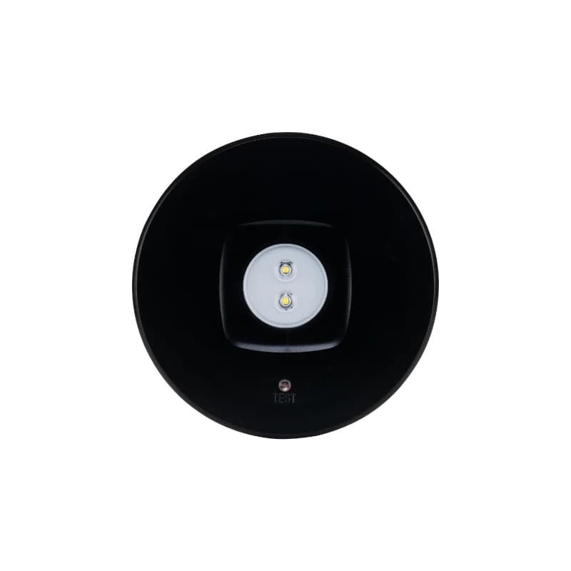 Ion Industries Noodverlichting | 3W 6000K 510Lm 10m | Opbouw Rond Zwart