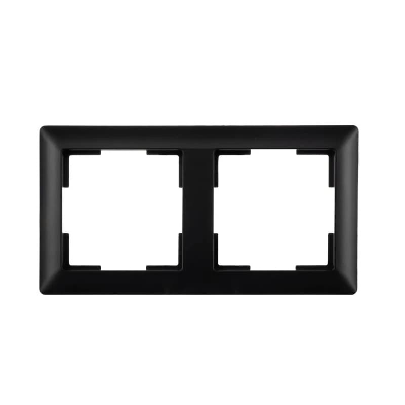 Ion Industries Afdekraam | 2-voudig J1 Mat Zwart | IP20