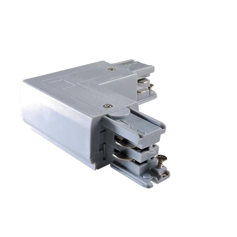 Powergear Onderdeel | 3-fasen rails L Connector Links DALI 3 Circuit Grijs | PRO-D635 L-S
