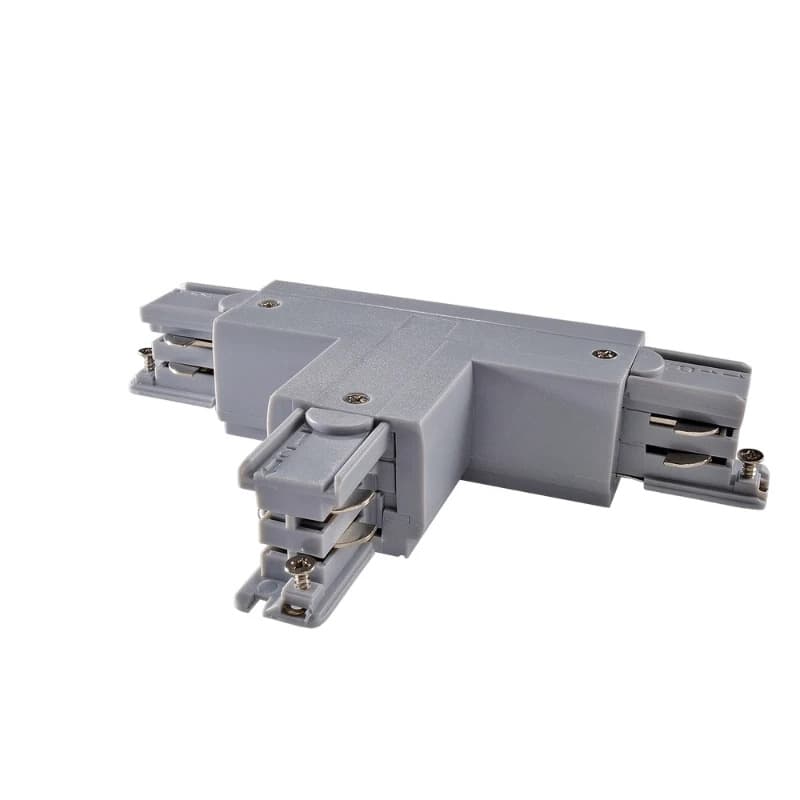 Powergear Onderdeel | 3-fasen rails T Connector Rechts1 DALI 3 Circuit Grijs | PRO-D636 R1-S