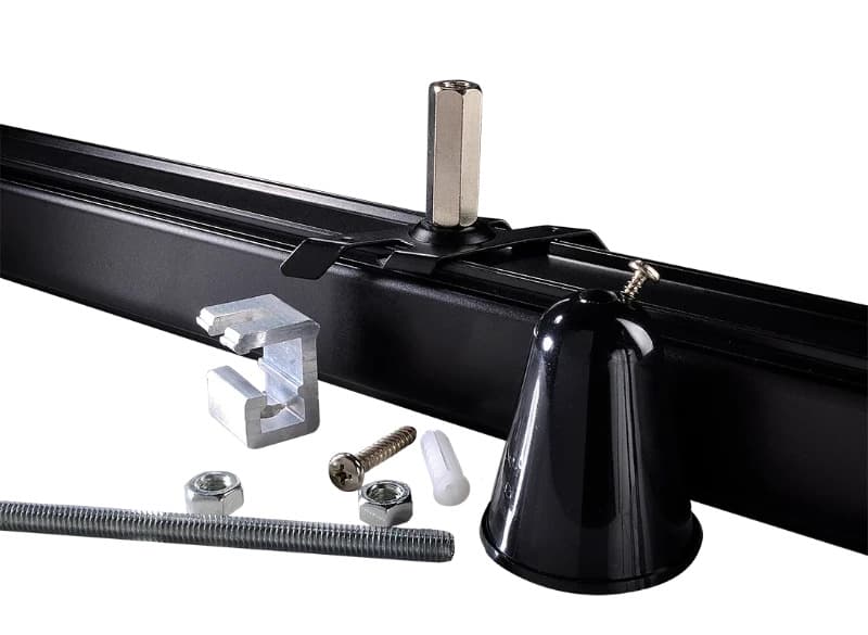 Powergear Onderdeel | 3-fasen rails Stangophanging EZCLIK 1m Zwart | PRO-EZ0447-B