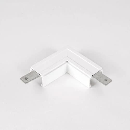 Powergear Onderdeel | 48V Track L Profile Connector Flat Left White | PRO-N135FL-W