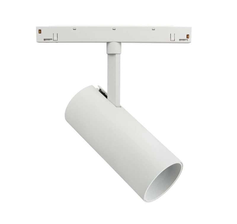 Powergear Rail Spot | 48V Track SottileØ50x120mm (Ø54) 15W 40º White/White | IN42099340W3