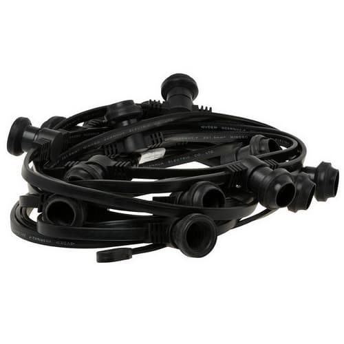 Prikkabel 10 Meter 15x E27 Fitting (Grote Fitting) Feestverlichting