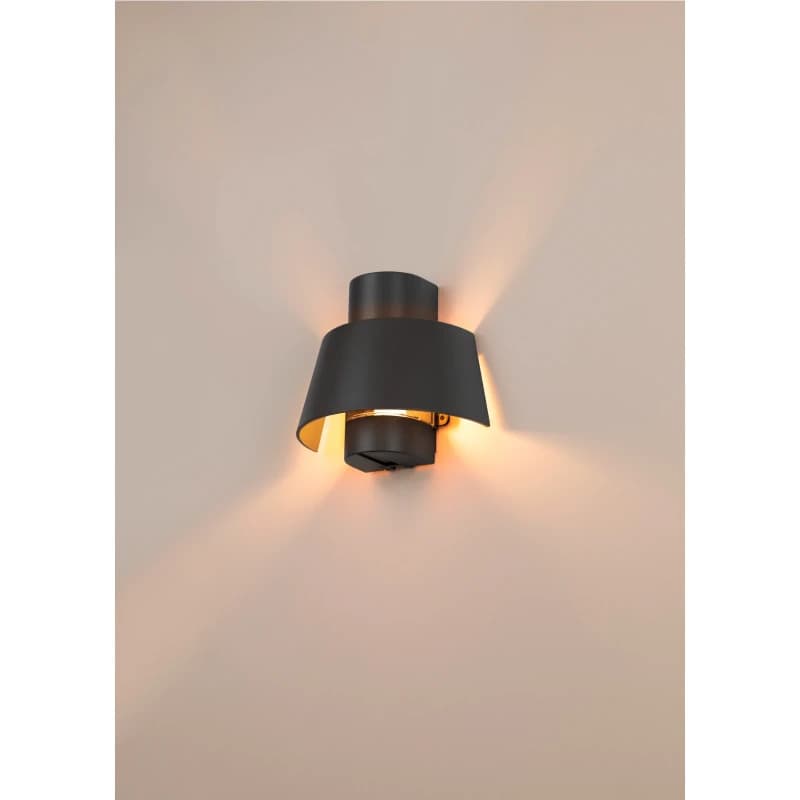 SLV LED Wandlamp | 1X E27 Max 13W  | IP55 Dimbaar Zwart | PHOTONI