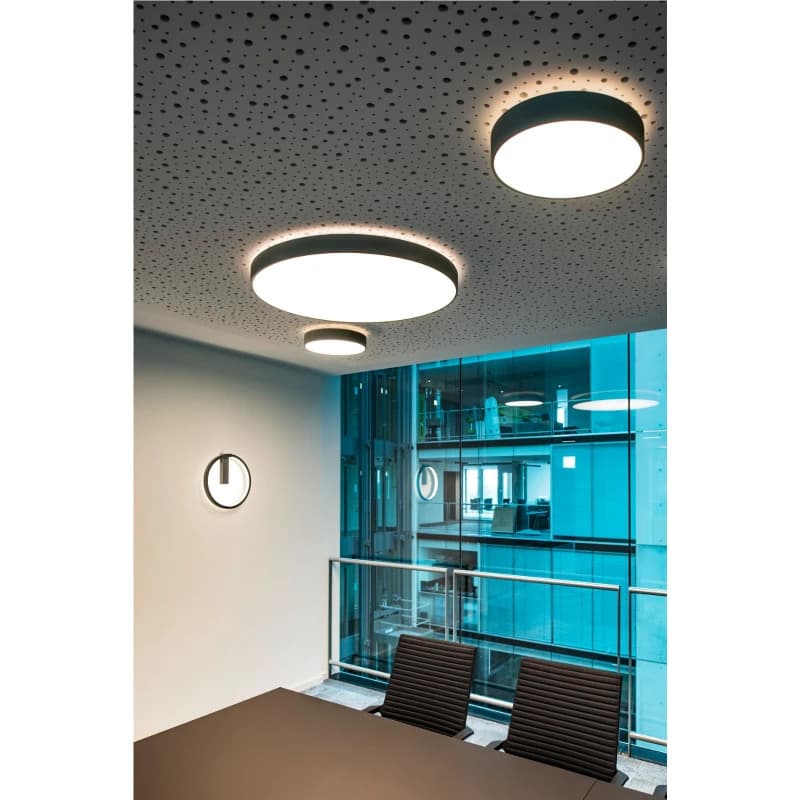 SLV LED Wandlamp | 14W 3000K/4000K 730lm 930/940 | IP20 DALI Dimbaar Zwart | ONE