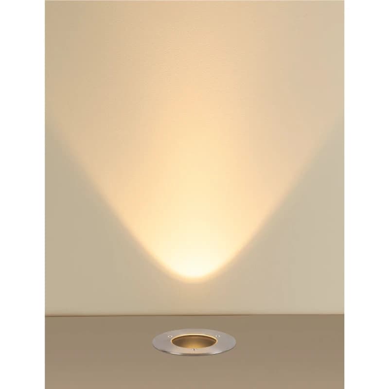 SLV LED GrondspotØ130mm | 6.5W 3000K 450lm 830 DALI Dimbaar IP67 | DASAR