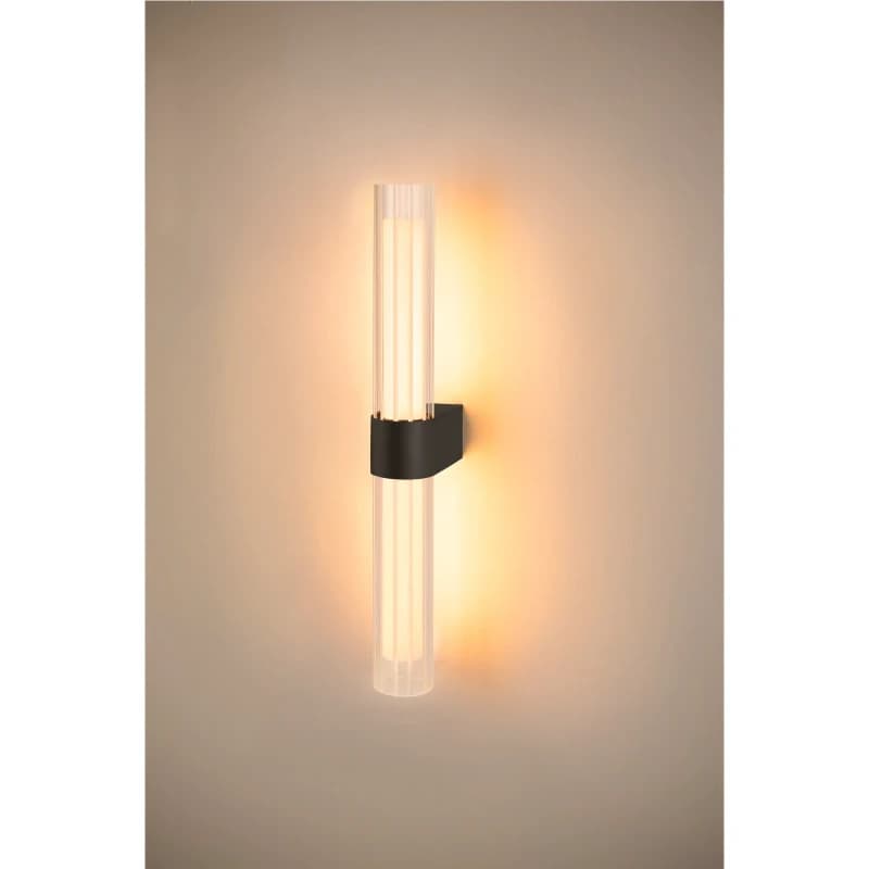 SLV LED Wandlamp | 11W 3000K 800lm 930 | IP44 Zwart | LYGANT