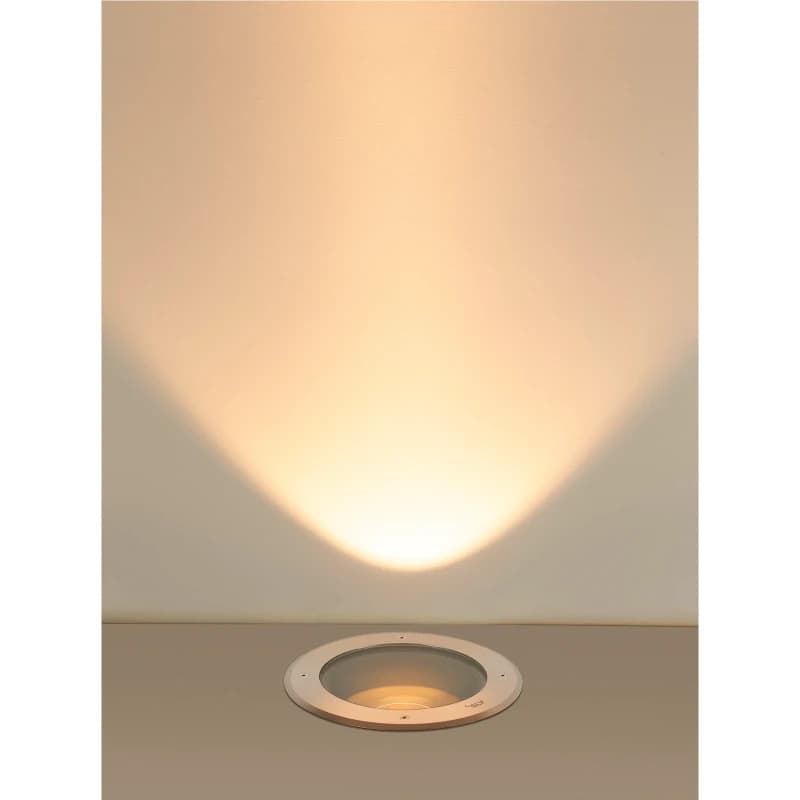 SLV LED GrondspotØ270mm | 27W 3000K 2790lm 830 DALI Dimbaar IP65 | DASAR
