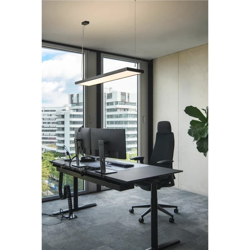 SLV LED Pendelarmatuur | 50W 4000K 6100lm 840 | IP20 DALI Dimbaar | WORKLIGHT thumbnail 2