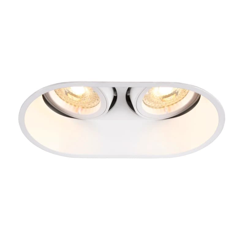 SLV LED InbouwarmatuurØmm | 2X GU10 Max 25W IP20 | Dimbaar | HORN