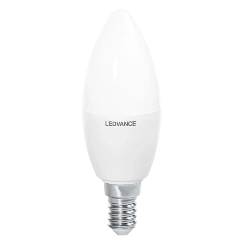 10x Ledvance E14 LED Lamp | 4.9W 2200K/5000K 0V/2V 922/950 425Lm | 220° Dimbaar