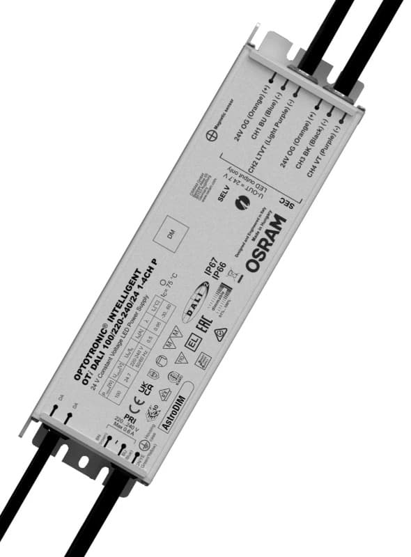 Osram LED Driver | CV Power supplies with DALI 100/220-240/24 1-4 CH P | DALI Dimbaar IP66 thumbnail 2