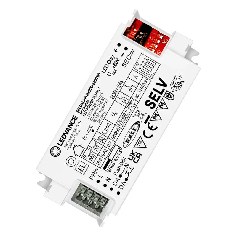 Ledvance LED Driver | LED DRIVER DALI PERFORMANCE GEN 2 -26/220-240/7009V/52V | DALI Dimbaar IP20