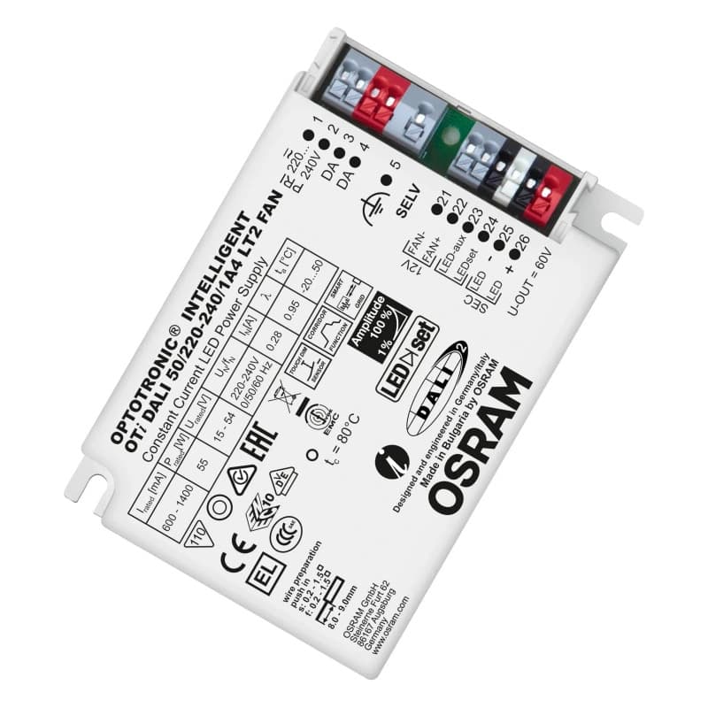 Osram LED Driver | 600mA/1400mA 55W 15V/54V | DALI Dimbaar IP20