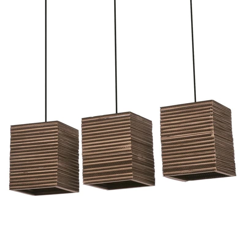 Ledvance LED Armatuur E27 | Decor Cardboard Square Pendant 3XE27 Brown