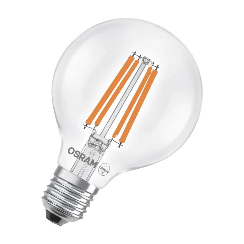 6x Osram E27 LED Globelamp | 2.2W 2700K 220V/240V 827 470Lm | 330° Ø80mm