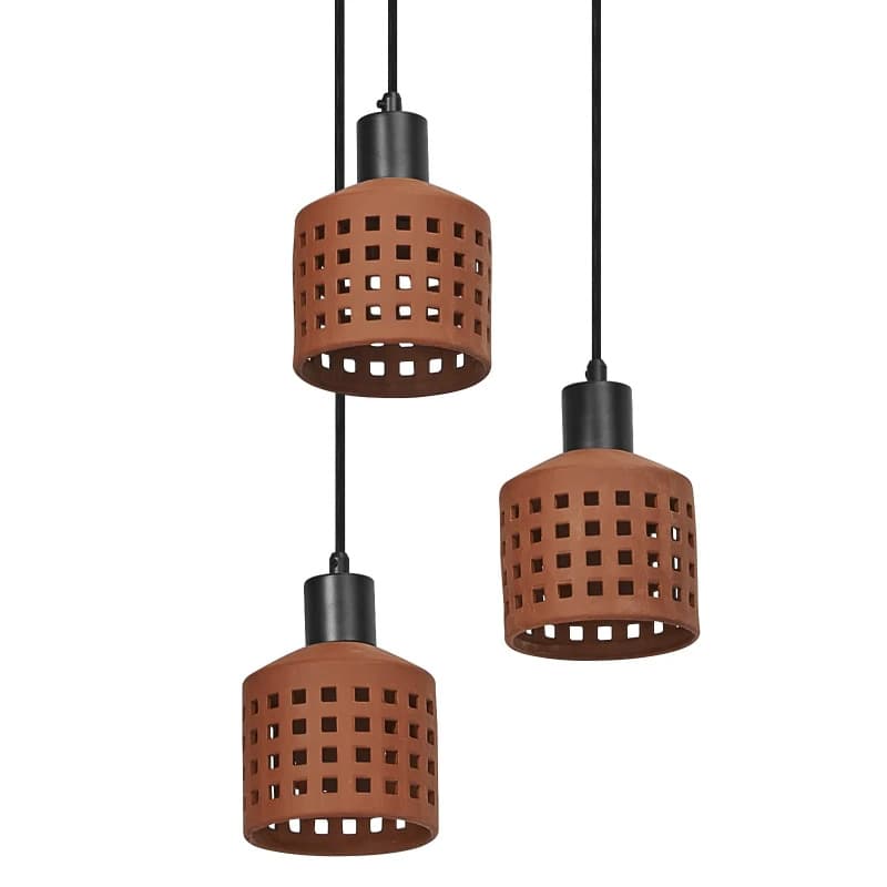 Ledvance LED Armatuur E27 | Decor Clay Windows Pendant PL 3XE27 Brown