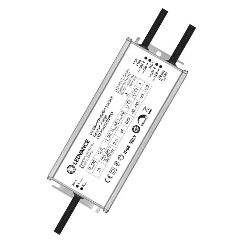 Ledvance LED Driver | 830mA 20W 24V | 1-10V Dimbaar IP66