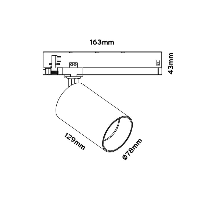 ELP 3-fase Railspot Maxx T 24W 3000lm 930-PW 24dgr White thumbnail 2