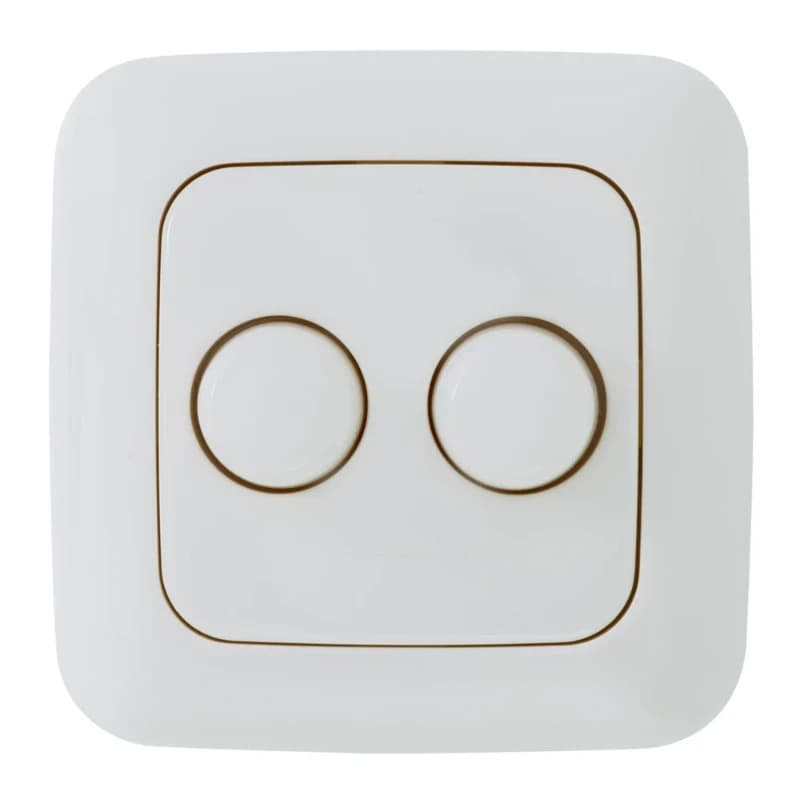 EcoDim Duo dimmerknop Busch-Jaeger Reflex SI incl. centraalplaat en raamwerk