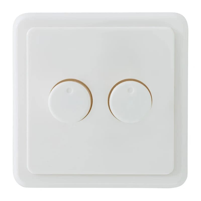 EcoDim Duo dimmerknop PEHA incl. centraalplaat en raamwerk