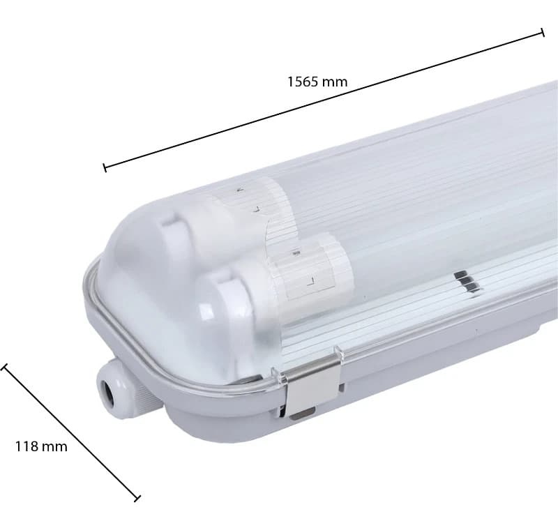 ELP LED TL Armatuur 150CM 2X T8 IP65 thumbnail 2
