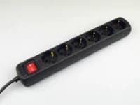 VB Extend Stekkerdoos | TCD 6V + RA 5 meter 3x1.5mm² zwart + schakelaar