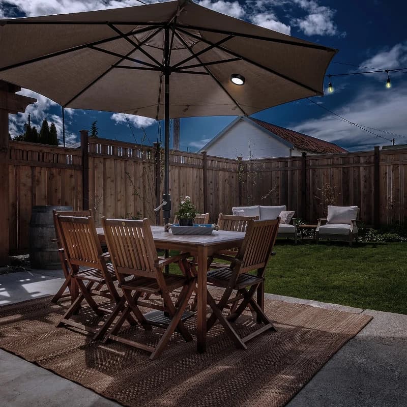 Luxform | Solar Parasol Lamp Camden | 30Lm Warm wit | Zwart thumbnail 2