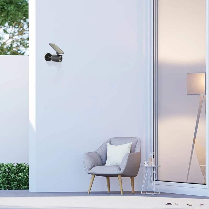 Luxform | Solar Beveiligingslamp Palma | Met Camera en Sensor | 180Lm Warm Wit | Zwart thumbnail 2