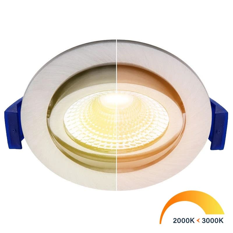 EcoDim LED InbouwspotØ75mm | 5W 2000K/3000K 450Lm | 920/930 IP54 | Dimbaar thumbnail 2