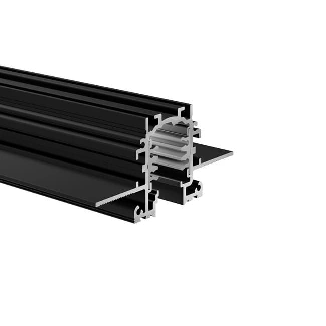 Concord Spanningsrail | lytespan trimless inbouw 1m zwart 9000-1/b-tr