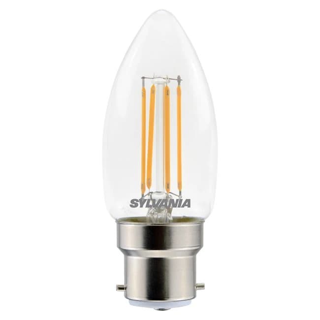 6x Sylvania B22d LED Lamp | 4.5W 2700K 470Lm 230V | 827 Dimbaar | ToLEDo Retro