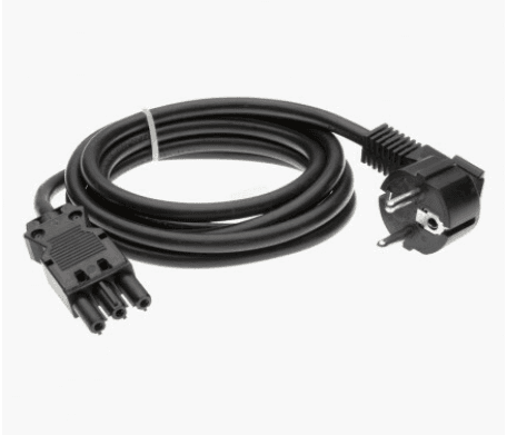 MacCable Netsnoer Wieland GST18/3 Female 3m Zwart