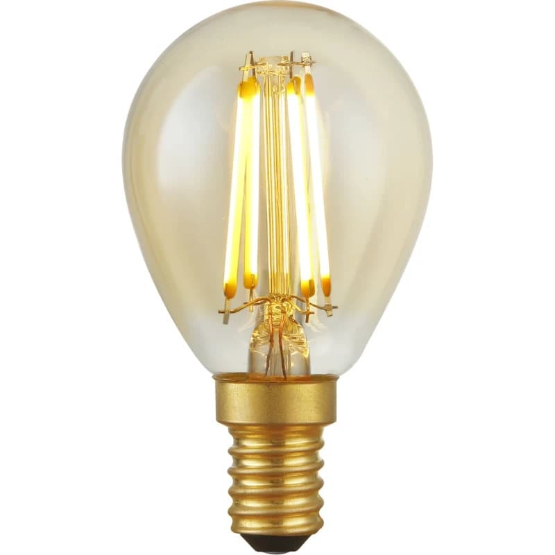 SPL E14 LED Kogellamp | 4.7W Goud 2200K 220V/240V 922 | 360° Dimbaar thumbnail 2