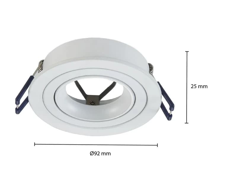ELP gu10 armatuur metis kantelbaar witØ92mm IP22 thumbnail 2