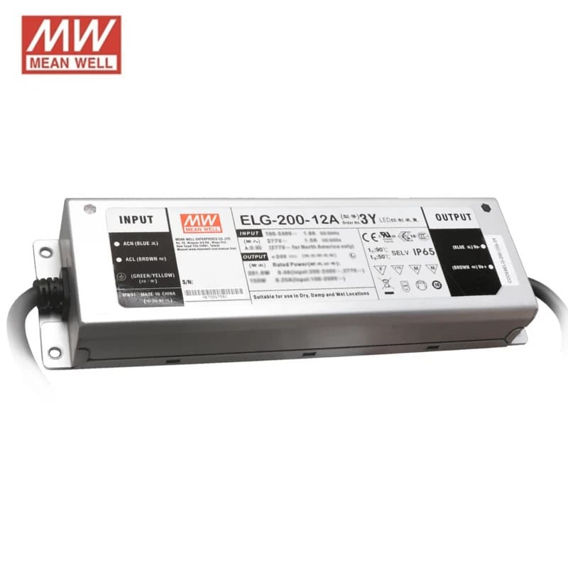 ELP LED Driver | 12v meanwell driver ip65 200w