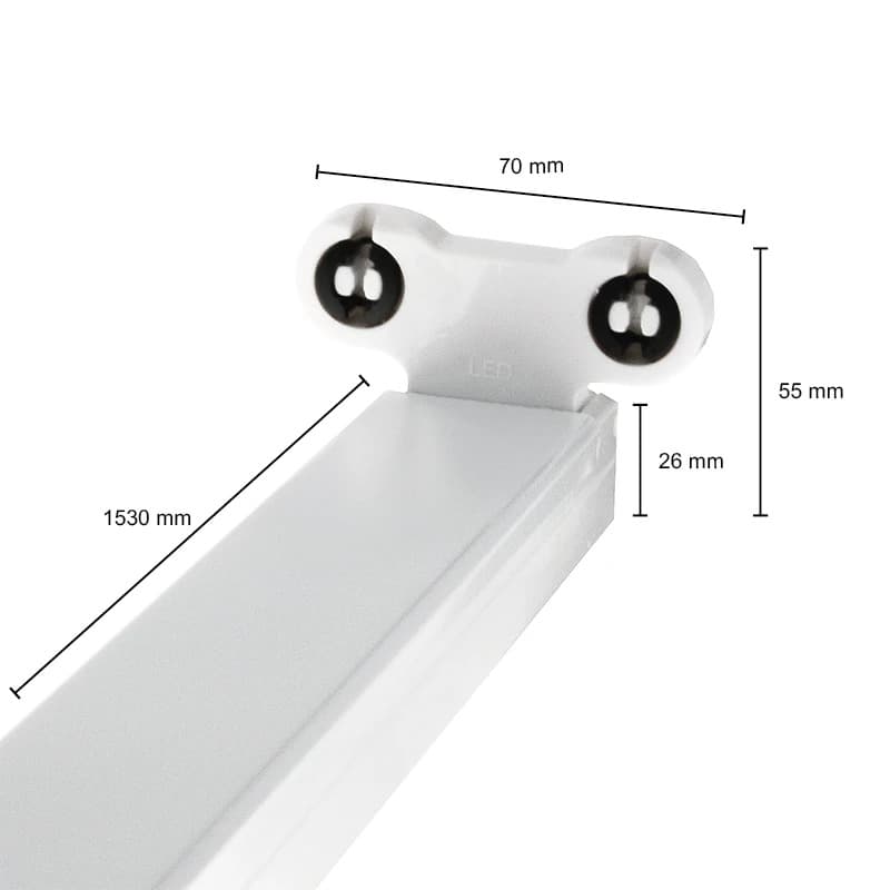 ELP LED-TL Armatuur | 2x T8 150cm IP22 thumbnail 2