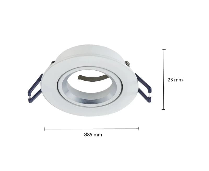 ELP gu10 armatuur sinope kantelbaar witØ85mm IP22 thumbnail 2