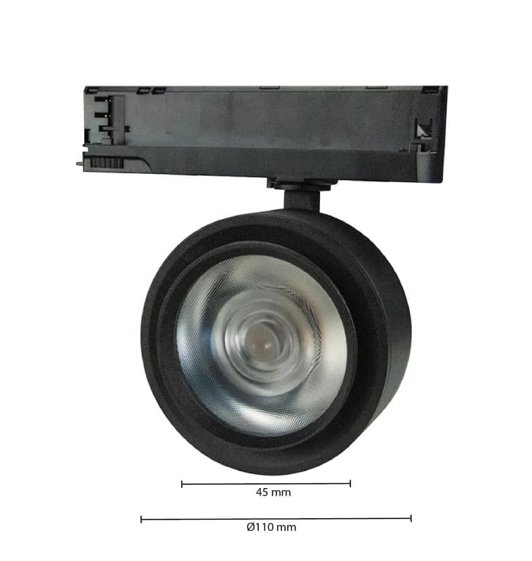 ELP 3-fase LED Railspot Zwart | 30W 4000K 2400Lm | 940 IP22 thumbnail 2