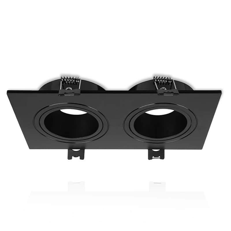 ELP duo gu10 armatuur greip zwart IP22