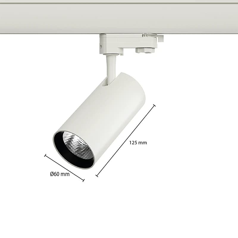 ELP 3-fase LED Railspot Wit | 7W 3000K 630Lm | 830 IP20 thumbnail 2