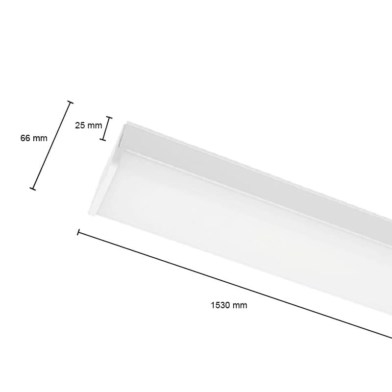 ELP LED Lichtlijn | 66W 4000K 10494Lm | 840 | 1-10V Dimbaar thumbnail 2