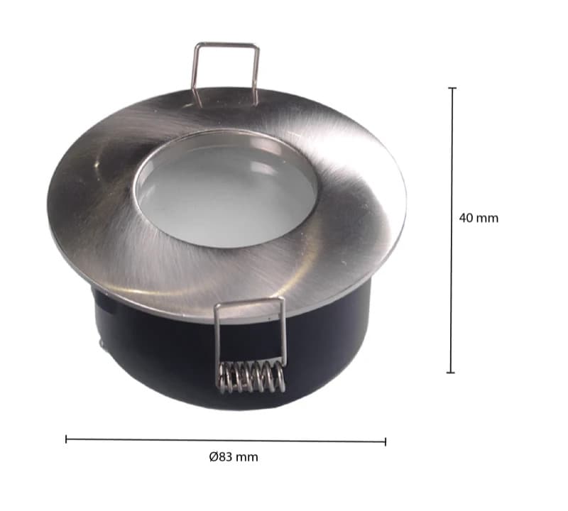 ELP gu10 armatuur mund zilver IP65 thumbnail 2