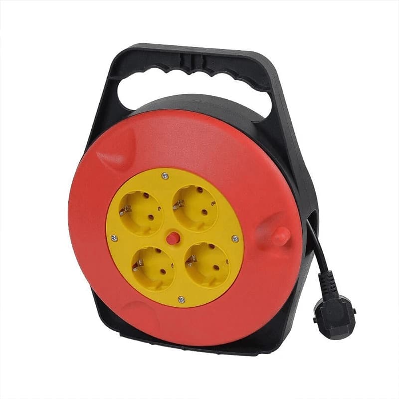 ELP kabelhaspel | met 4 stopcontacten | 5m