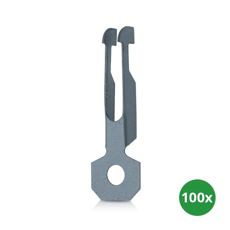 ELP damwand veerklem | met ophangoog (100 stuks)