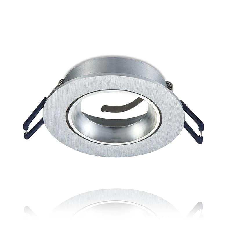 ELP gu10 armatuur carme kantelbaar zilverØ85mm IP22