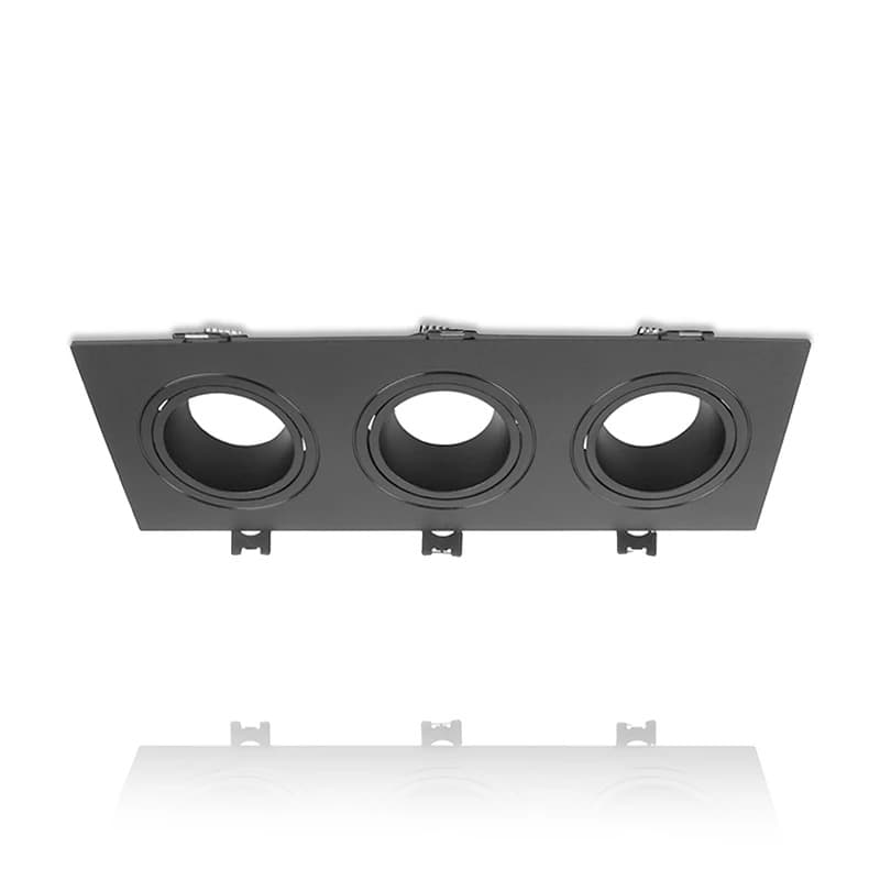 ELP triple gu10 armatuur greip zwart IP22