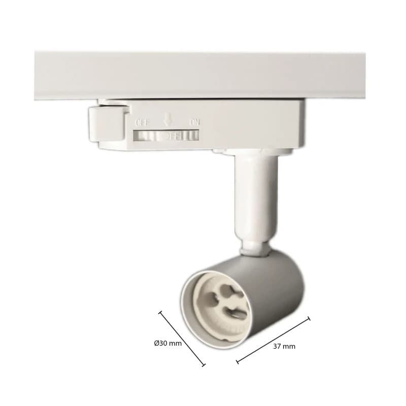 ELP 3-fase LED Railarmatuur GU10 Wit IP22 thumbnail 2